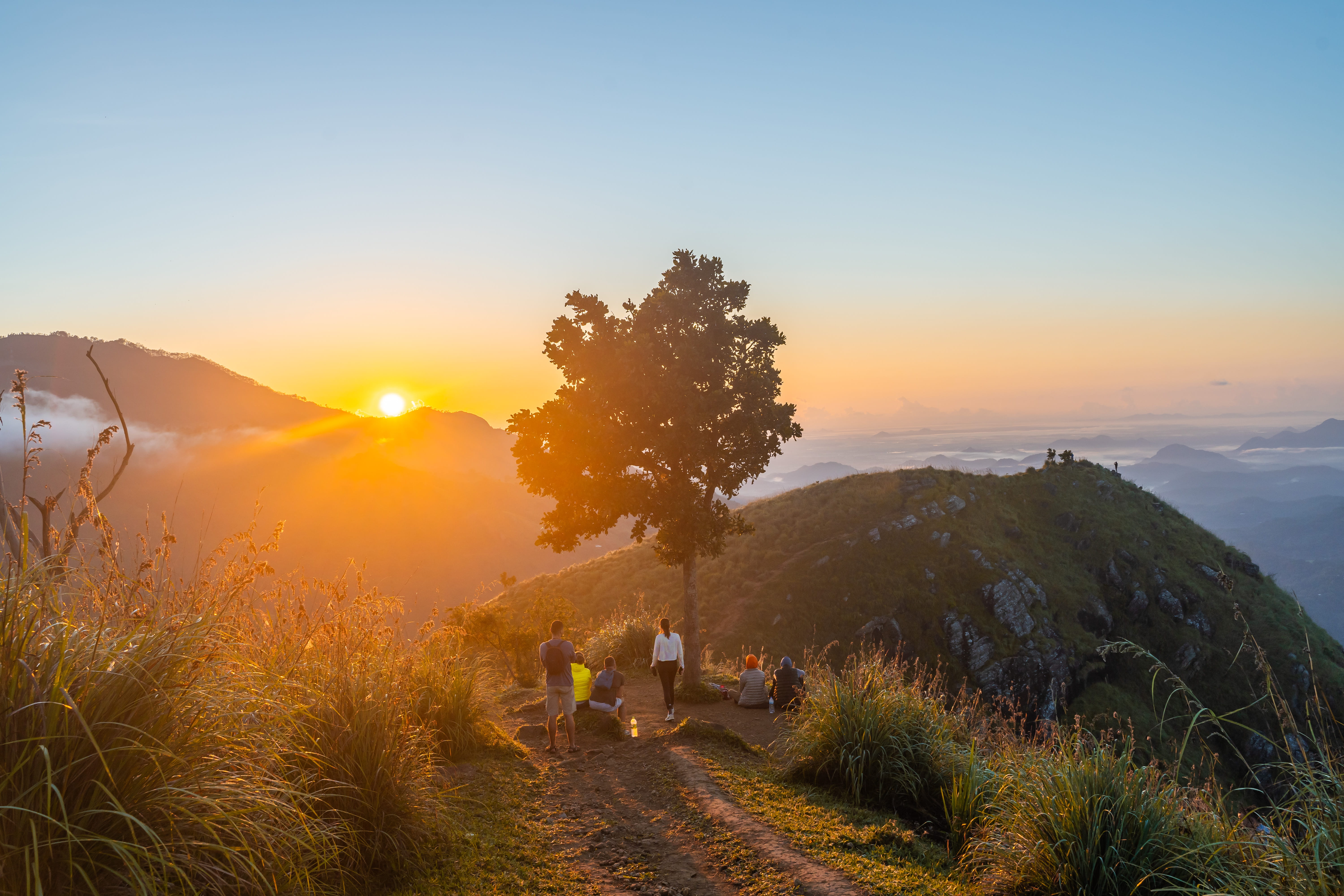 Sunset view from villa